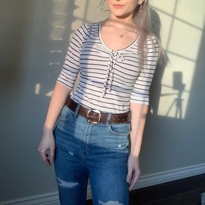 striped formal shirt